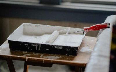 replacing and painting a damaged wall