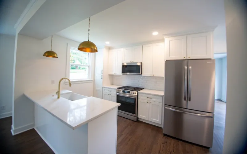 Clean and modern kitchen remodel.
