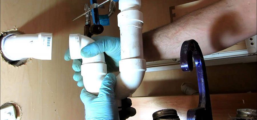 Bathroom plumbing repair