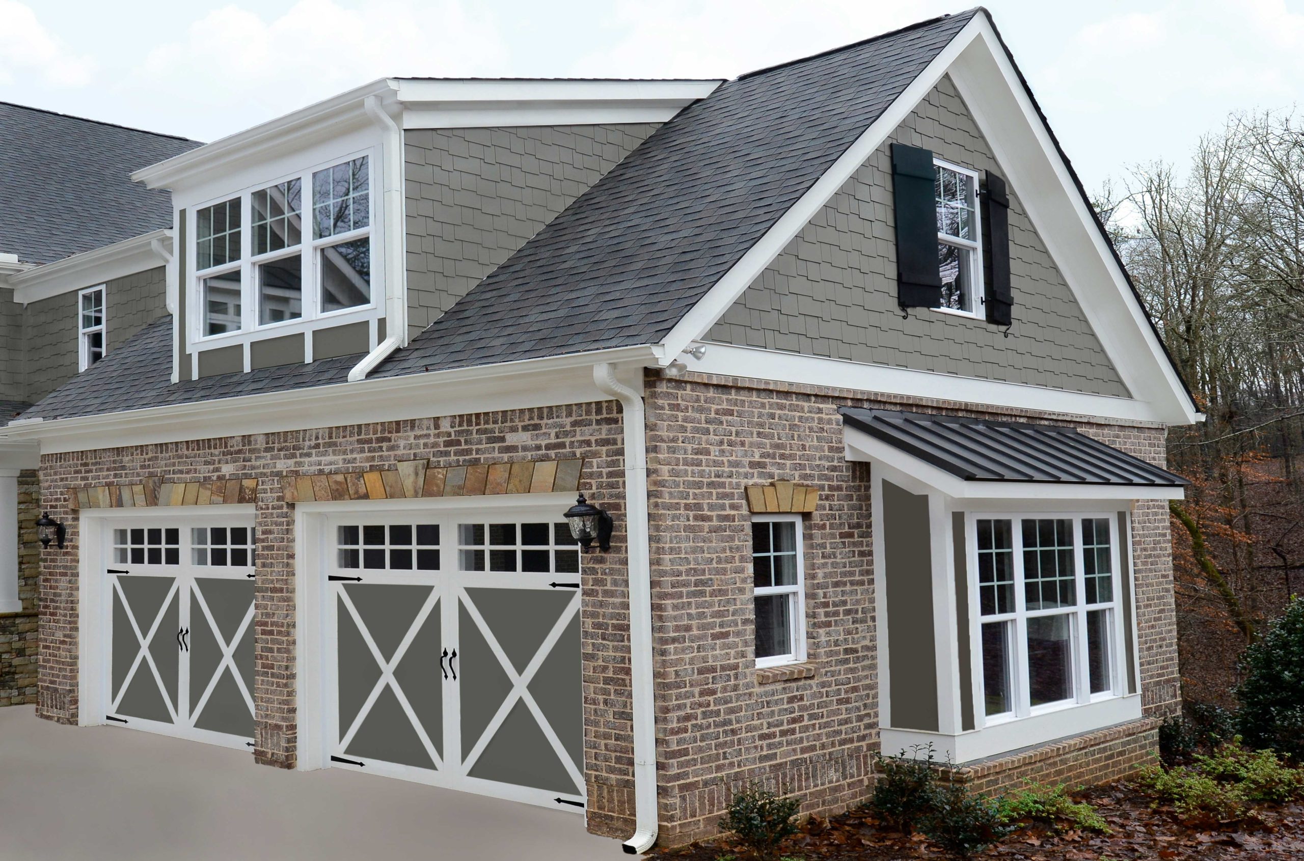 Home with fresh windows.