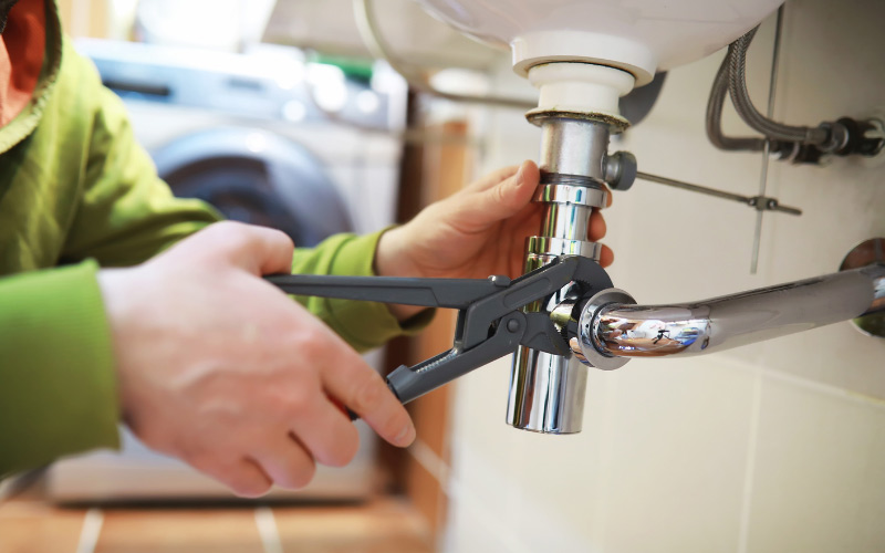 Plumbing leak repair.