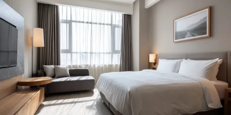 Guest room in a home.