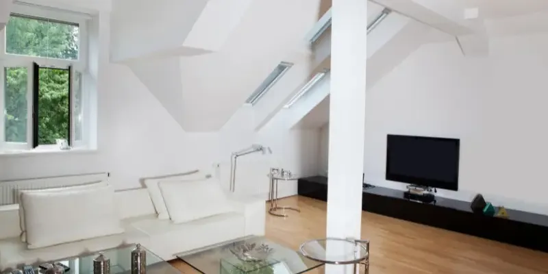 Newly remodeled attic.